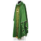Chasuble with gold embroidered orphrey, pure wool Gamma s9