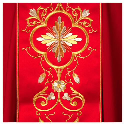 Wool Chasuble with gold embroidered orphrey Gamma 2