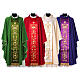 Wool Chasuble with gold embroidered orphrey Gamma s1
