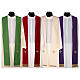 Chasuble in pure wool, cross and lily Gamma s10