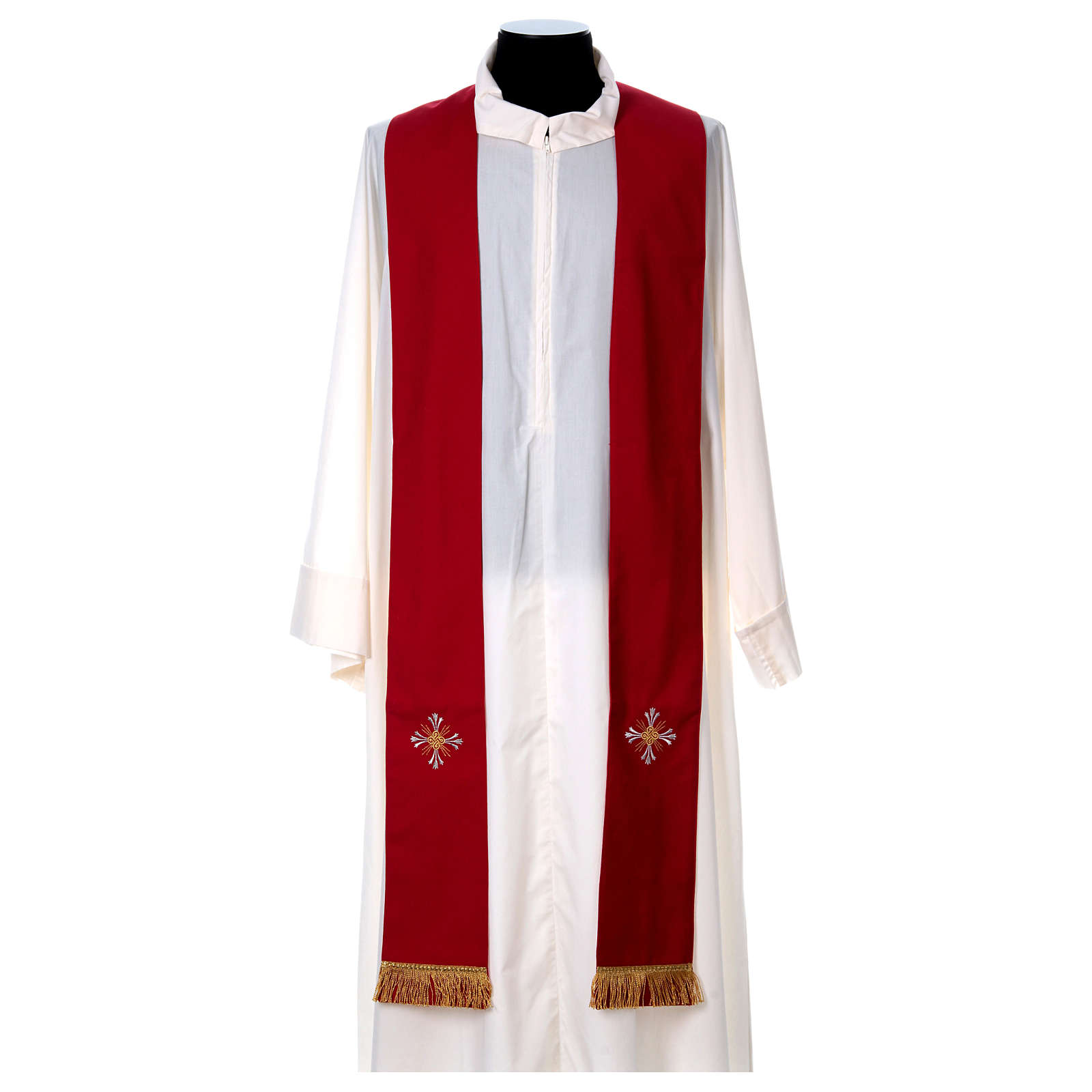 Priest Chasuble in pure wool with cross and lily | online sales on ...