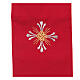 Priest Chasuble in pure wool with cross and lily Gamma s4
