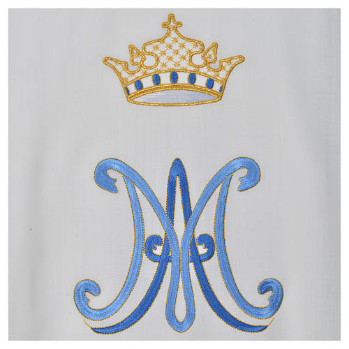 Clerical Chasuble with Marian Symbol in pure wool Gamma 11