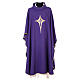 Chasuble in 100% polyester with stylised cross s6