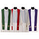 Chasuble in 100% polyester with stylised cross s9