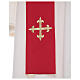 Chasuble in 100% polyester with stylised cross s10