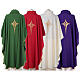 Monastic Chasuble in 100% polyester with stylized cross s8
