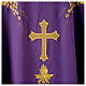 Chasuble in 80% polyester 20% wool, IHS, grapes and wheat embroi s8