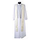 Chasuble in 80% polyester 20% wool, IHS, grapes and wheat embroi s12