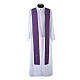 Chasuble in 80% polyester 20% wool, IHS, grapes and wheat embroi s13