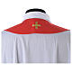 Chasuble in 80% polyester 20% wool, IHS, grapes and wheat embroi s14