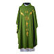 Monastic Chasuble in 80% polyester 20% wool, IHS, grapes and wheat embroidery s3