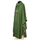 Monastic Chasuble with cross, rays and IHS embroidery in 80% polyester 20% wool s7