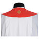 Chasuble in 100% polyester, cross and golden embroidery s2
