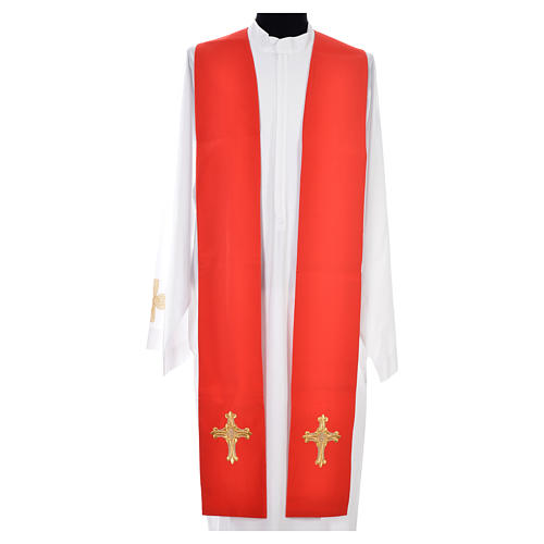 Chasuble in 20% wool 80% polyester, IHS, embroidery on relief 12
