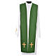 Chasuble in 20% wool 80% polyester, IHS, embroidery on relief s11