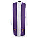 Chasuble in 20% wool 80% polyester, IHS, embroidery on relief s14