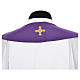 Clerical Chasuble in 20% wool 80% polyester, IHS, embroidery on relief s16