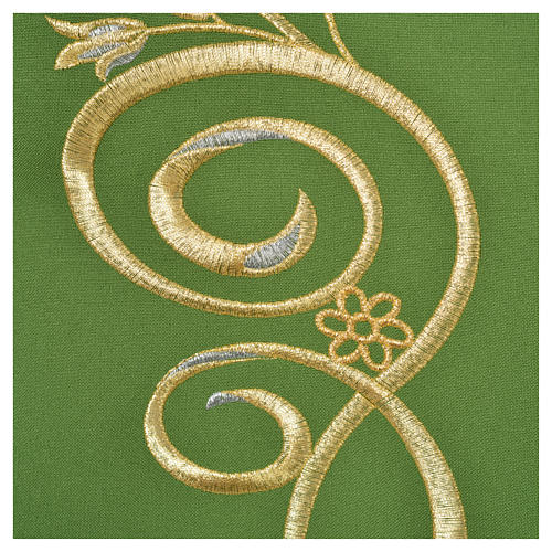 Kasel goldenen IHS Symbol aus Wolle und Polyester 10