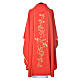 Chasuble in 80% polyester 20% wool, IHS golden embroidery s8