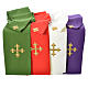 Chasuble in 80% polyester 20% wool, IHS golden embroidery s11