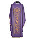 Chasuble in 100% wool, IHS, ears of wheat embroidery s3