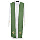 Chasuble in 100% wool, IHS, ears of wheat embroidery s11