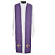 Chasuble in 100% wool, IHS, ears of wheat embroidery s15