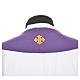 IHS Chasuble in 100% wool with ears of wheat embroidery s17