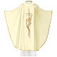 Chasuble in 80% polyester 20% wool, cross and ears of wheat s2