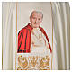 Cream Chasuble with John Paul II in 80% polyester 20% wool s4