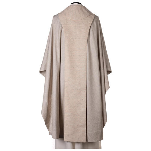 Franciscan Chasuble in Light Brown with Beige Scapular 5