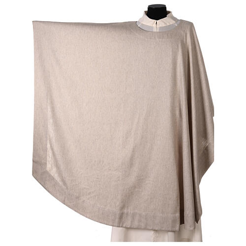 Franciscan Chasuble in Light Brown with Beige Scapular 8
