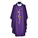 Chi-Rho Chasuble with ears of wheat, grapes in 100% s15