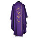Chasuble with embroidered cross and wheat in 100% polyester s7