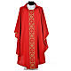 Chasuble 100% polyester décors croix dorées s5