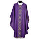 Chasuble 100% polyester décors croix dorées s9