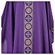 Chasuble 100% polyester décors croix dorées s10