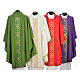 Liturgical Chasuble 100% polyester golden crosses embellishment s2