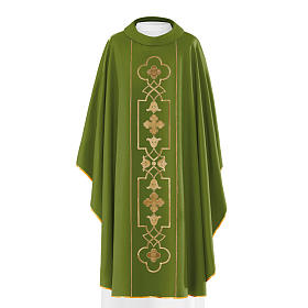 Chasubles: Chasuble 100% polyester décors dorés sur devant