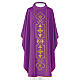 Priest Chausable with Clergy Stole with gold decorations in polyester s5