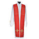 Chasuble in 90% bamboo and 10% natural viscose with golden cross s4