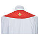 Chasuble in 90% bamboo and 10% natural viscose with golden cross s5