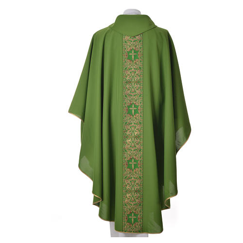 Catholic Chasuble 100% polyester golden embellishments 3