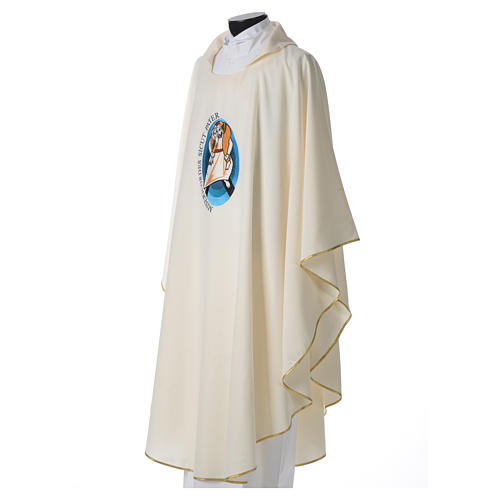 STOCK Pope Francis' Jubilee Chasuble with Latin writing 2