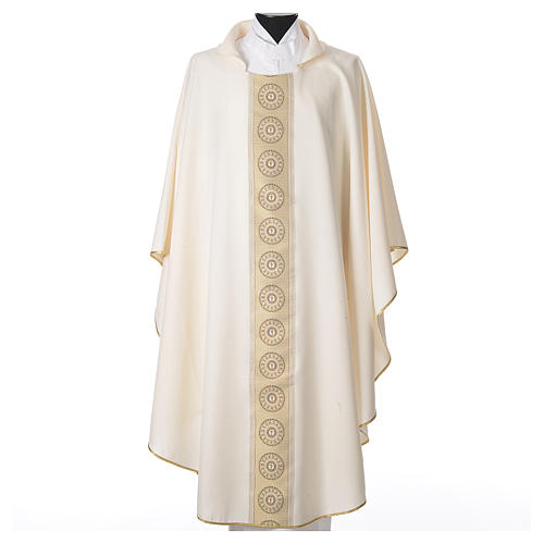 Gothic Chasuble with cross embellishments in polyester 4