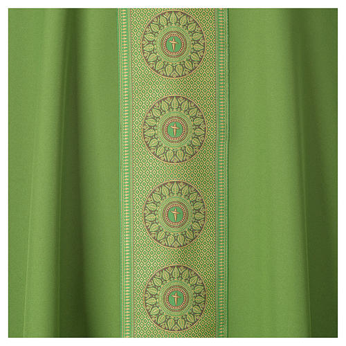Gothic Chasuble with cross embellishments in polyester 7