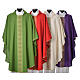 Gothic Chasuble with cross embellishments in polyester s1