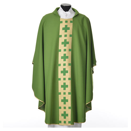 Sacred Chasuble in polyester with regular crosses 6