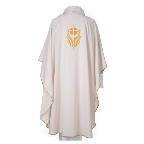 STOCK Chasuble Jubilee with LATIN stamp 100% polyester 2